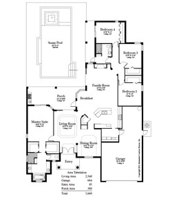 The Renoir 4 Bedroom Floor Plan